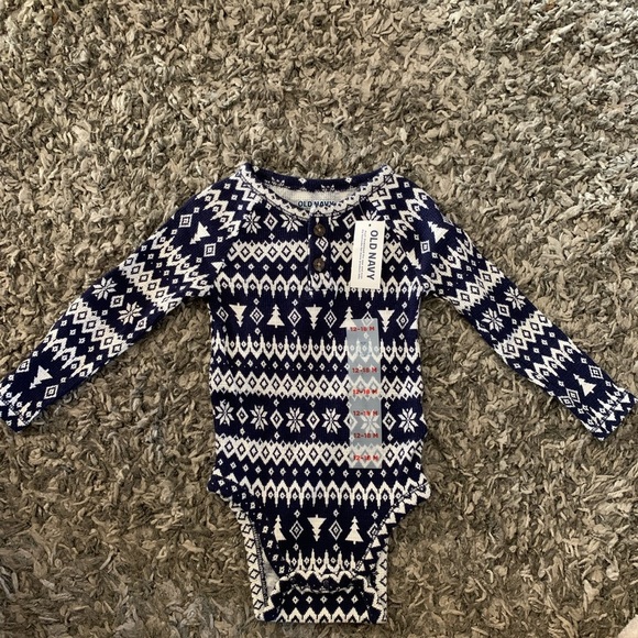 Unisex Printed Thermal-Knit Henley Bodysuit for Baby - Picture 7 of 7